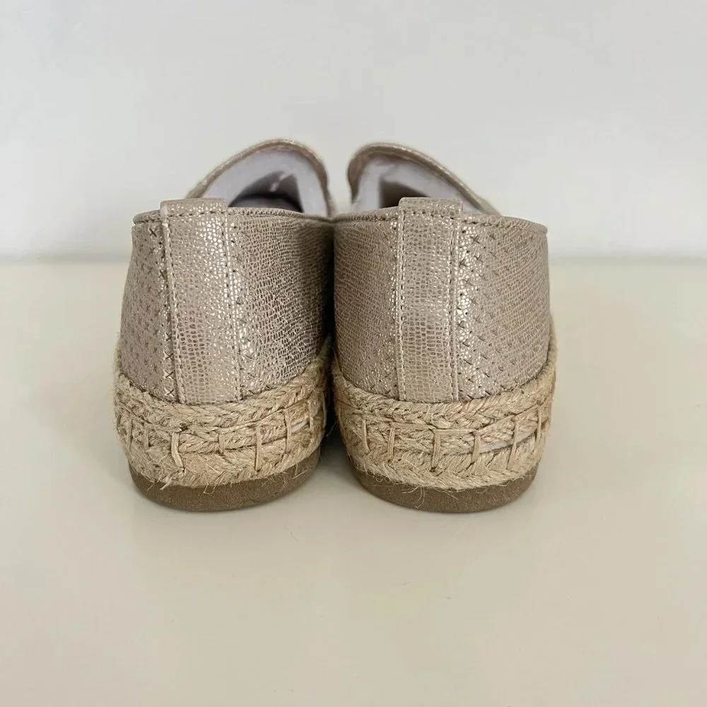 Charter Club Platino Jonii Espadrille Flats in Gold Size 8 M